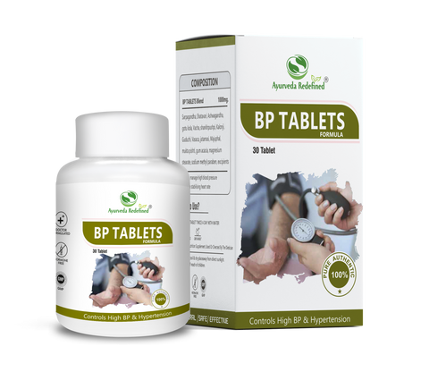 Ayurveda Redefined BP Tablets - 30 Tablets | Best for Blood Pressure