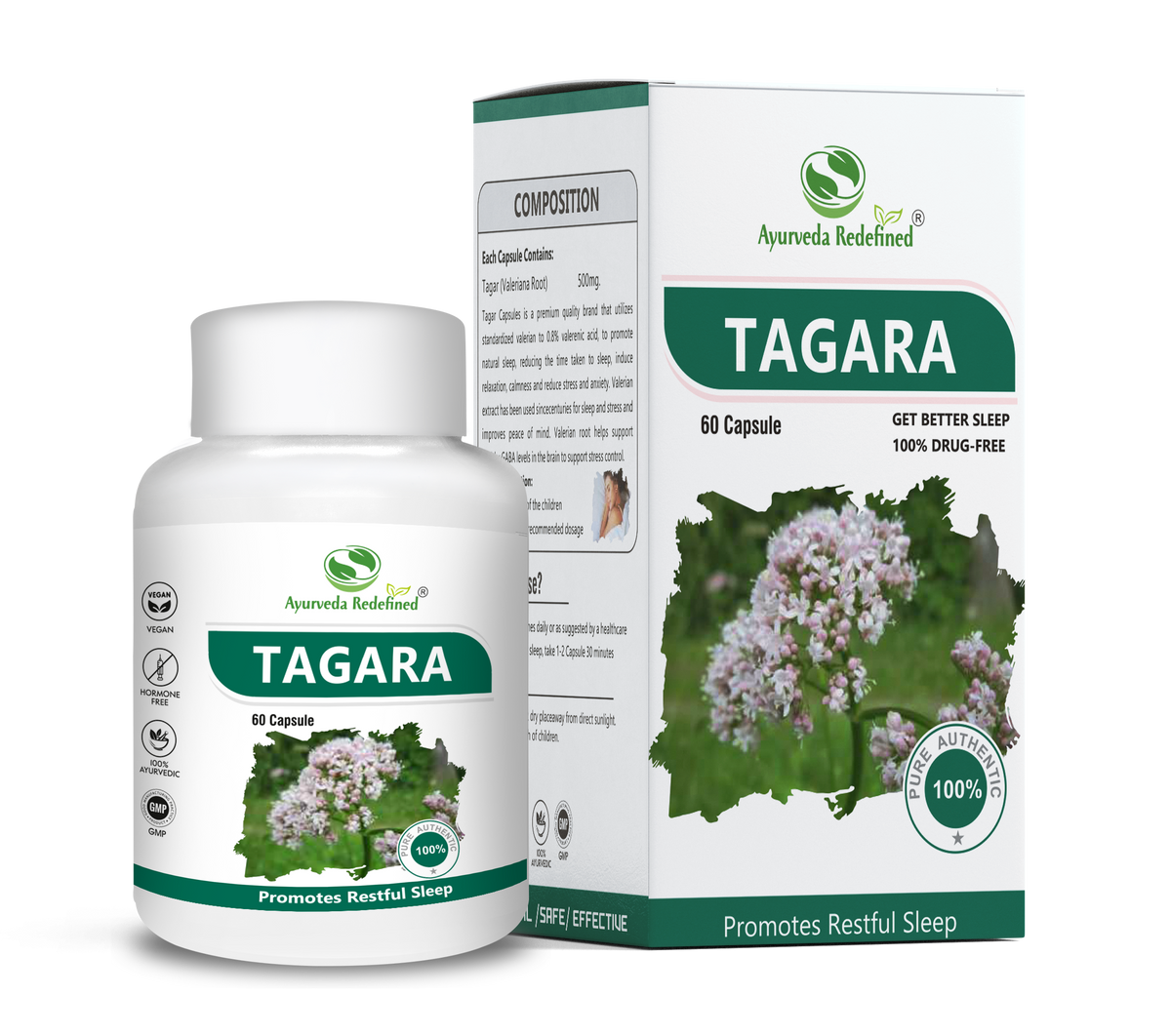 Ayurveda Redefined Tagar Capsules - 60 Caps – Ayurveda Store Online