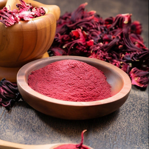 Organic Raw Hibiscus Powder |Dry Hibiscus Flower Powder |Rosa-Sinensis for Hair Care & FacePack |Gudhal Ka Phool for Hair growth, Skin Care