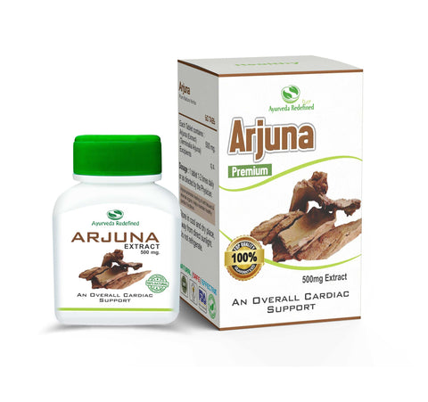 Ayurveda Redefined Arjun Tablets - 60 tablets | Terminalia arjun | Arjun Chaal
