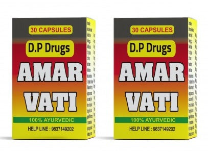 Amar Vati - Best General Tonic capsules pack of 2 Bottles from DP Drugs
