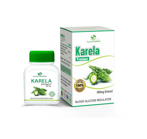 Ayurveda Redefined Karela Tablets - 60 tablets | Bitter Gourd