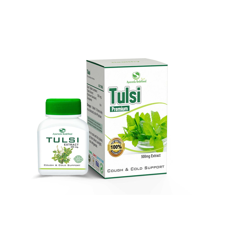 Ayurveda Redefined Tulsi Tablets 60 Tabs Holy Basil Premium